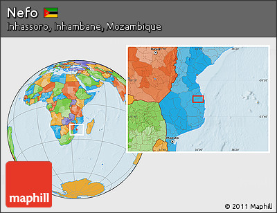 Political Location Map of Nefo
