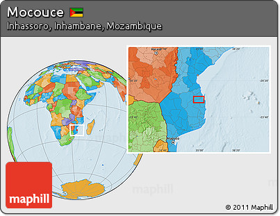 Political Location Map of Mocouce