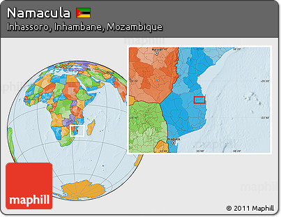 Political Location Map of Namacula