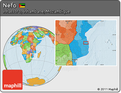 Political Location Map of Nefo