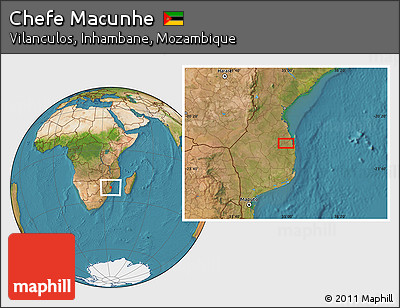 Satellite Location Map of Chefe Macunhe
