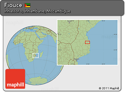 Savanna Style Location Map of Fiouce