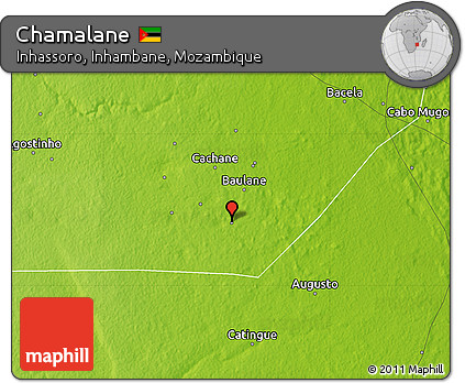 Physical Map of Chamalane
