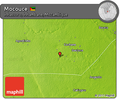 Physical Map of Mocouce