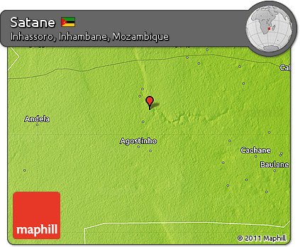Physical Map of Satane