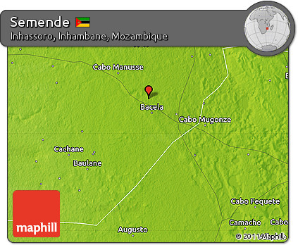 Physical Map of Semende