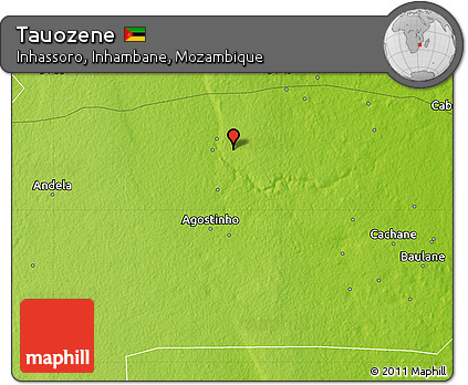 Physical Map of Tauozene