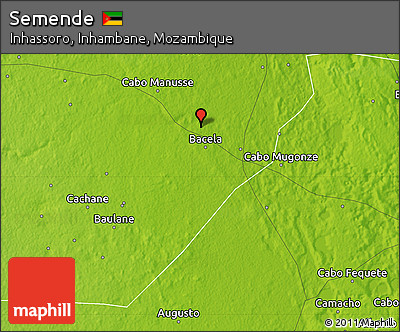 Physical Map of Semende