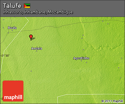 Physical Map of Talufe
