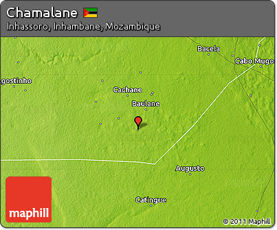 Physical Map of Chamalane