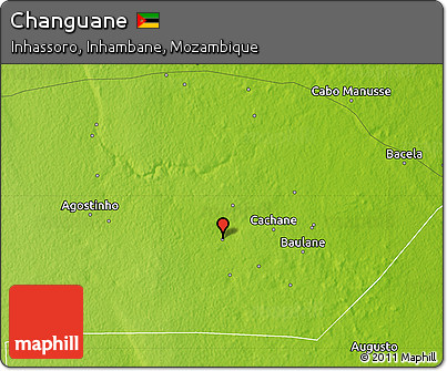 Physical Map of Changuane
