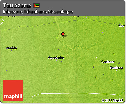 Physical Map of Tauozene
