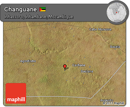 Satellite Map of Changuane