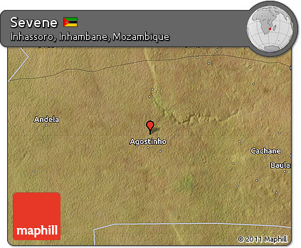 Satellite Map of Sevene