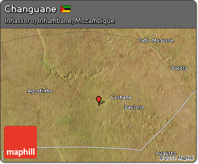 Satellite Map of Changuane