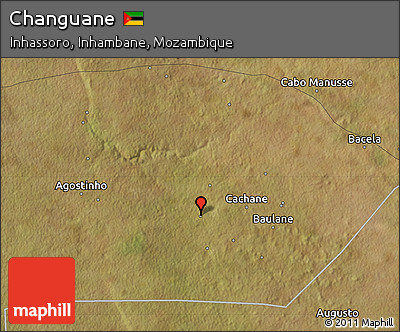Satellite Map of Changuane