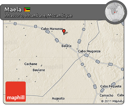 Shaded Relief Map of Maela