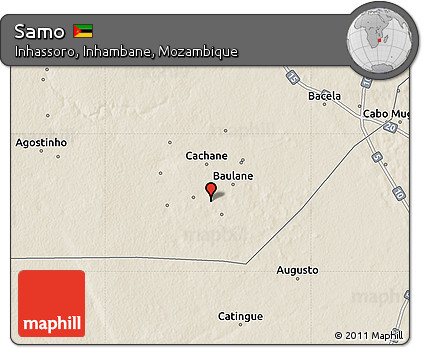 Shaded Relief Map of Samo