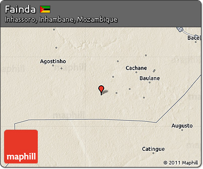 Shaded Relief Map of Fainda