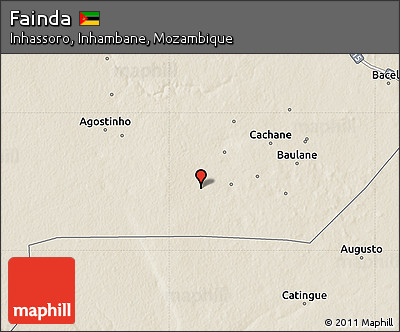 Shaded Relief Map of Fainda