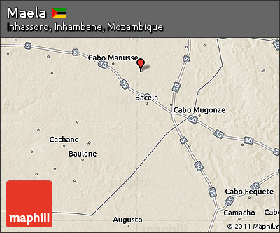 Shaded Relief Map of Maela