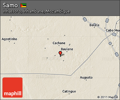 Shaded Relief Map of Samo