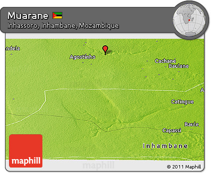 Physical Panoramic Map of Muarane