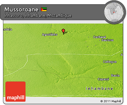 Physical Panoramic Map of Mussoroane