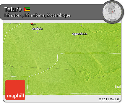 Physical Panoramic Map of Talufe