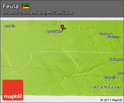 Physical Panoramic Map of Feúla