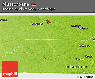 Physical Panoramic Map of Mussoroane