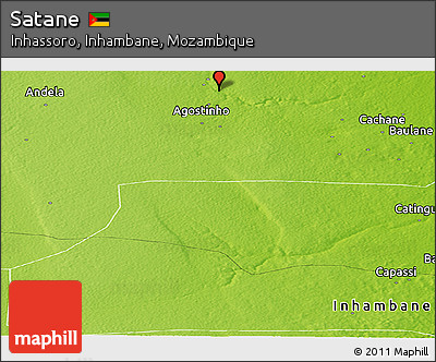 Physical Panoramic Map of Satane