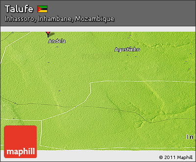 Physical Panoramic Map of Talufe
