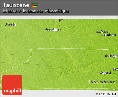 Physical Panoramic Map of Tauozene