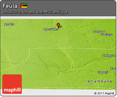 Physical Panoramic Map of Feúla