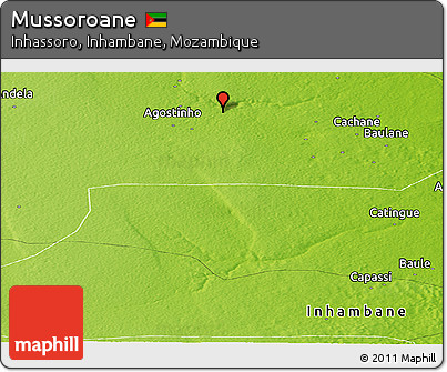 Physical Panoramic Map of Mussoroane
