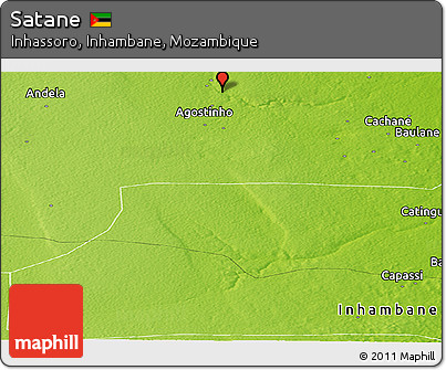 Physical Panoramic Map of Satane