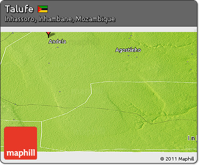 Physical Panoramic Map of Talufe