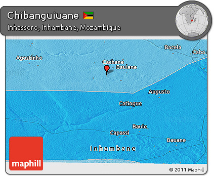 Political Panoramic Map of Chibanguiuane