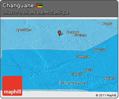Political Panoramic Map of Changuane
