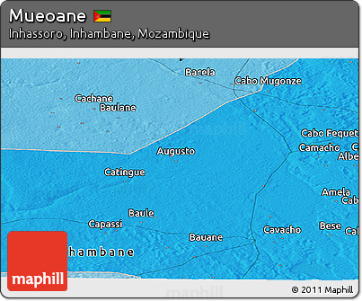 Political Panoramic Map of Mueoane