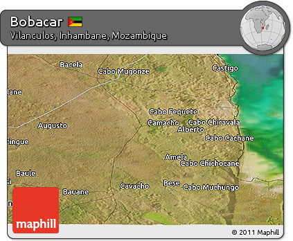 Satellite Panoramic Map of Bobacar