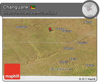 Satellite Panoramic Map of Changuane