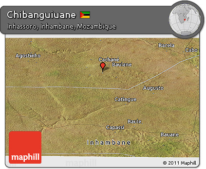 Satellite Panoramic Map of Chibanguiuane