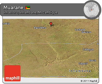Satellite Panoramic Map of Muarane