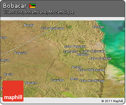 Satellite Panoramic Map of Bobacar
