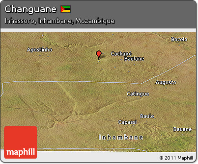 Satellite Panoramic Map of Changuane