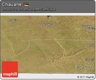 Satellite Panoramic Map of Chauane