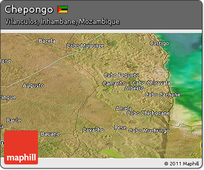 Satellite Panoramic Map of Chepongo