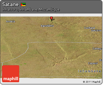 Satellite Panoramic Map of Satane